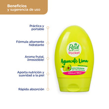 Cargar imagen en el visor de la galería, Crema Real Aguacate Lima Pocket 90 ml