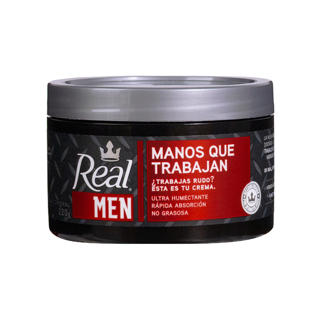 Manos que Trabajan Real Men Crema Sólida Corporal 220 g