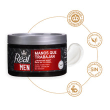 Cargar imagen en el visor de la galería, Manos que Trabajan Real Men Crema Sólida Corporal 220 g
